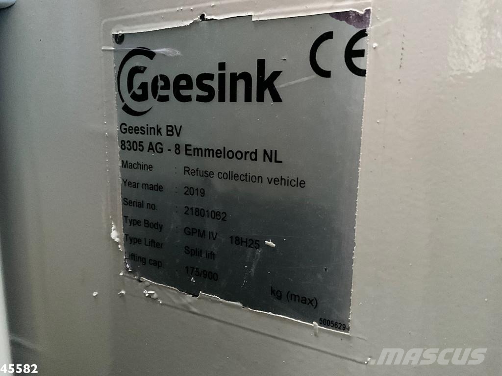 DAF FAG XD 300 Euro 6 Geesink 18m³ Waste trucks