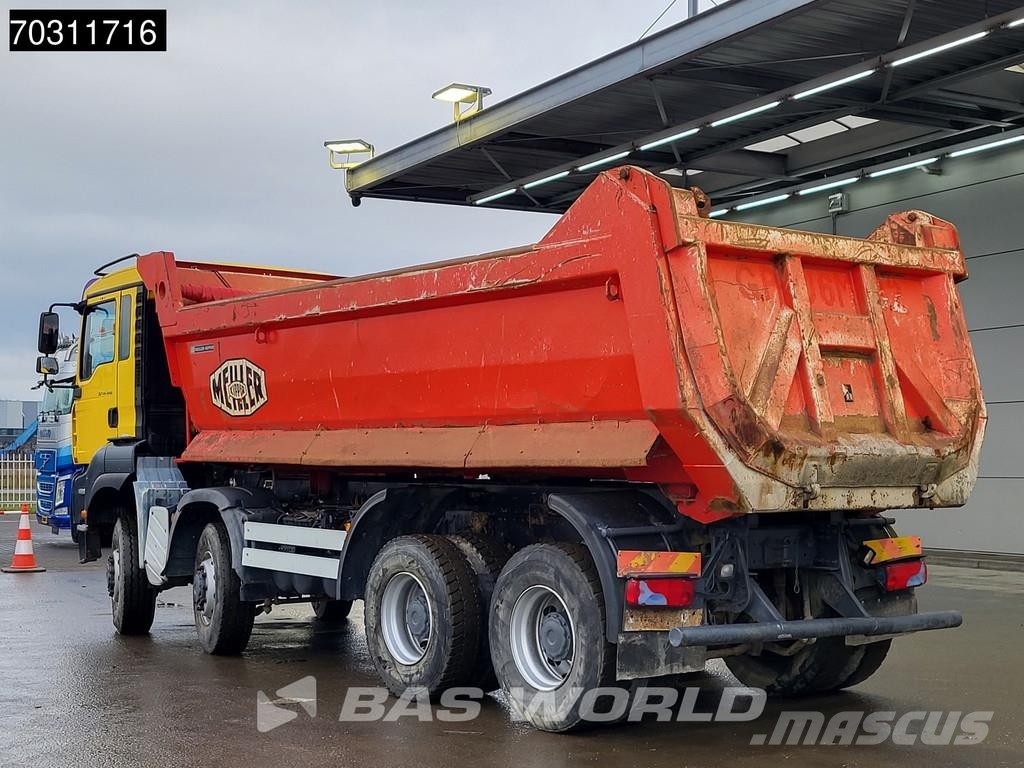 MAN TGA 41.440 TGA 8X8 8x8 18m3 Meiller tipper Steelsu Kipper