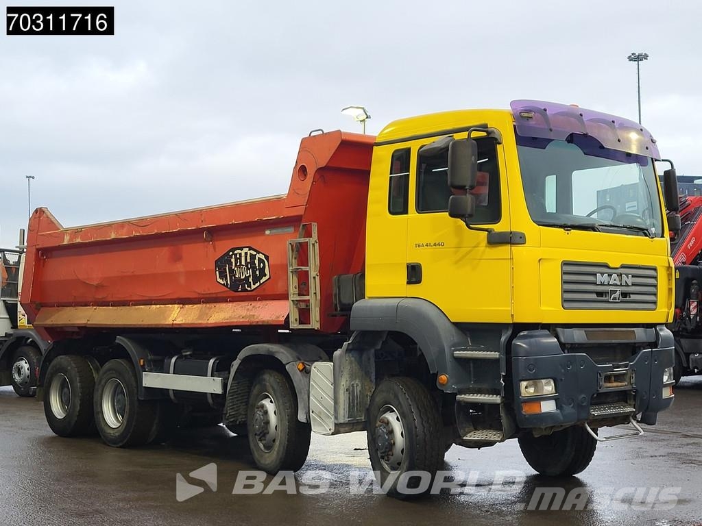 MAN TGA 41.440 TGA 8X8 8x8 18m3 Meiller tipper Steelsu Kipper