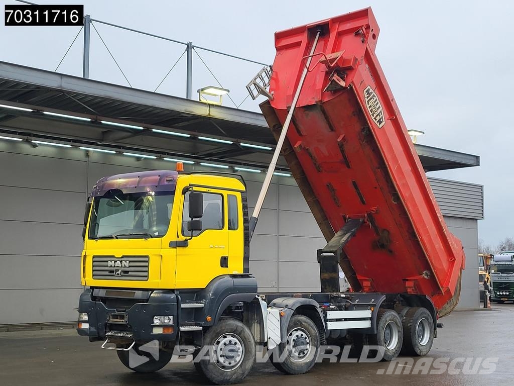 MAN TGA 41.440 TGA 8X8 8x8 18m3 Meiller tipper Steelsu Kipper