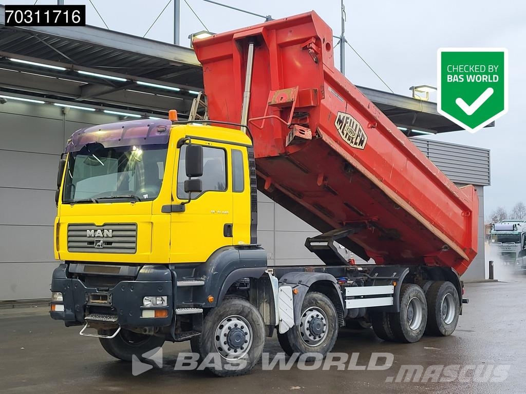 MAN TGA 41.440 TGA 8X8 8x8 18m3 Meiller tipper Steelsu Kipper