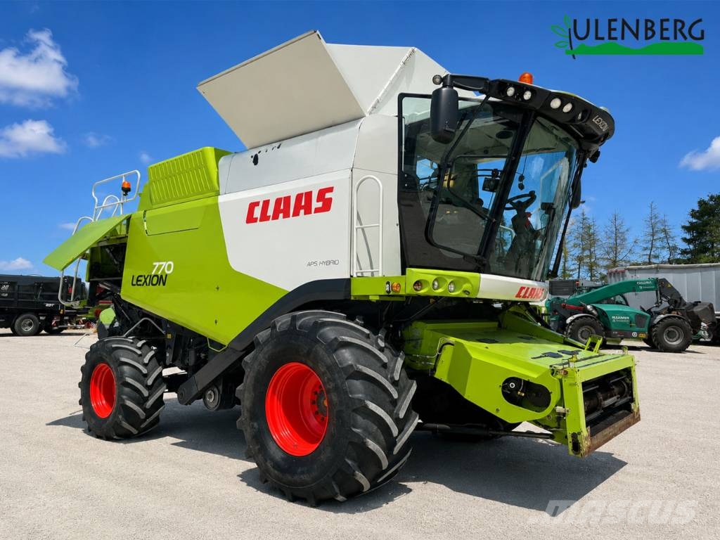CLAAS Lexion 770 TerraTrac + heder Vario 1050 Θεριζοαλωνιστικές μηχανές