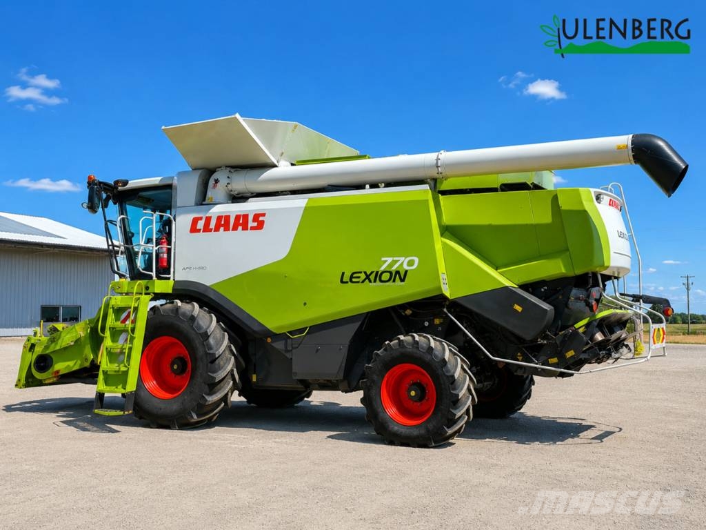 CLAAS Lexion 770 TerraTrac + heder Vario 1050 Θεριζοαλωνιστικές μηχανές
