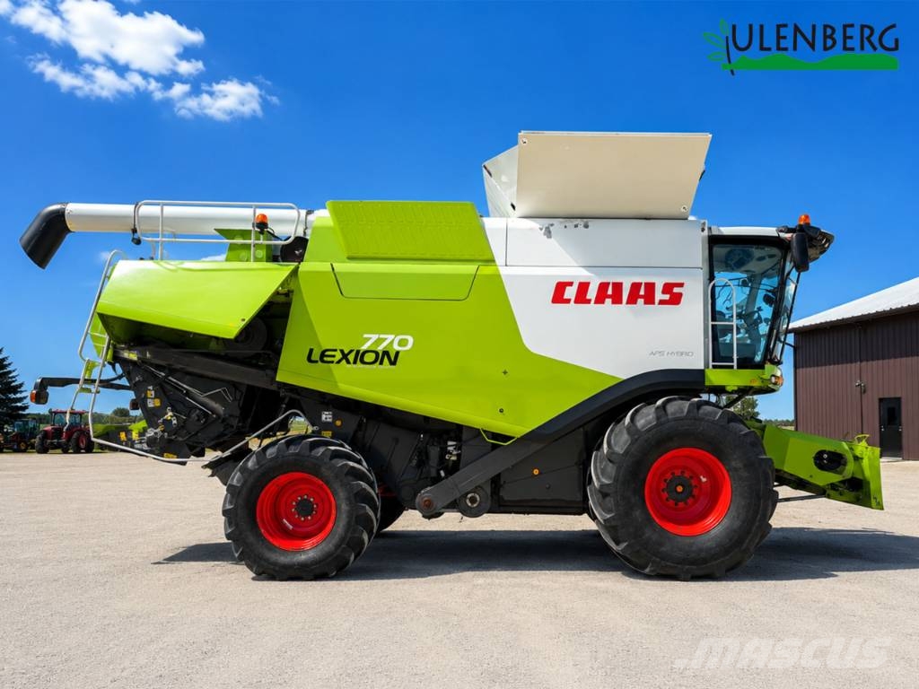 CLAAS Lexion 770 TerraTrac + heder Vario 1050 Θεριζοαλωνιστικές μηχανές