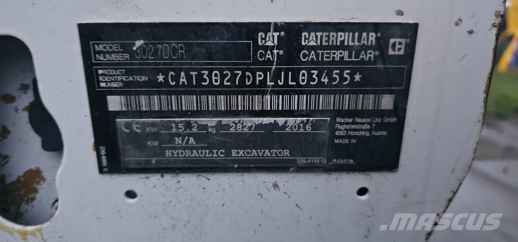 CAT 302.7 D CR Міні-екскаватори < 7т