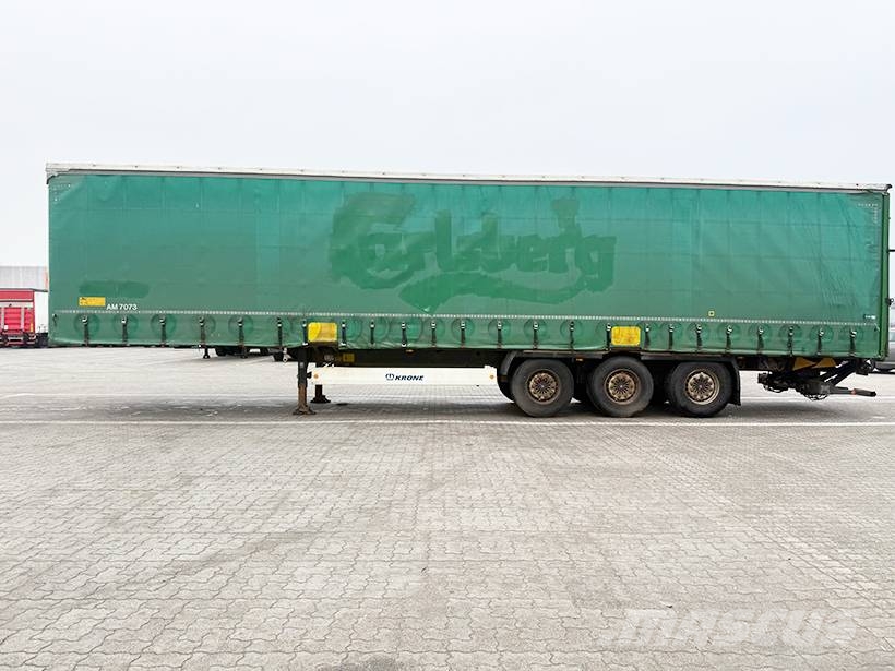 Krone 3 axle Curtainsider / Planenauflieger Semi-reboques com cortinas laterais