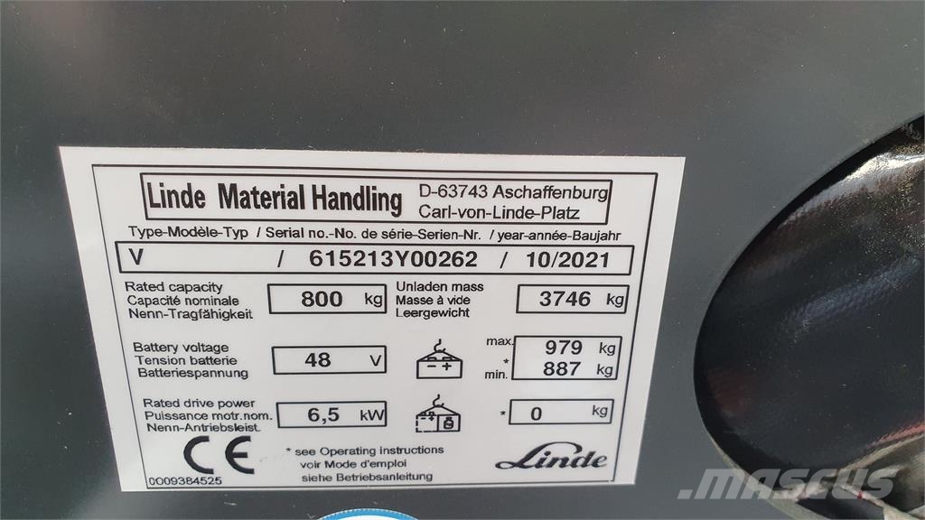 Linde V48 Hochhub-Kommissionierer