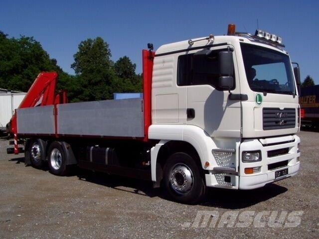 MAN 26.430, 6X2,VALNÍK S HYDRAULICKOU RUKOU Araç üzeri vinçler
