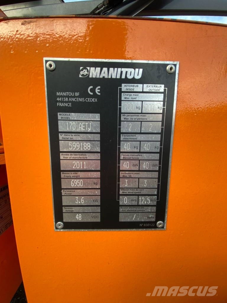 Manitou 170AETJ-L 관절형 전동이동 리프트