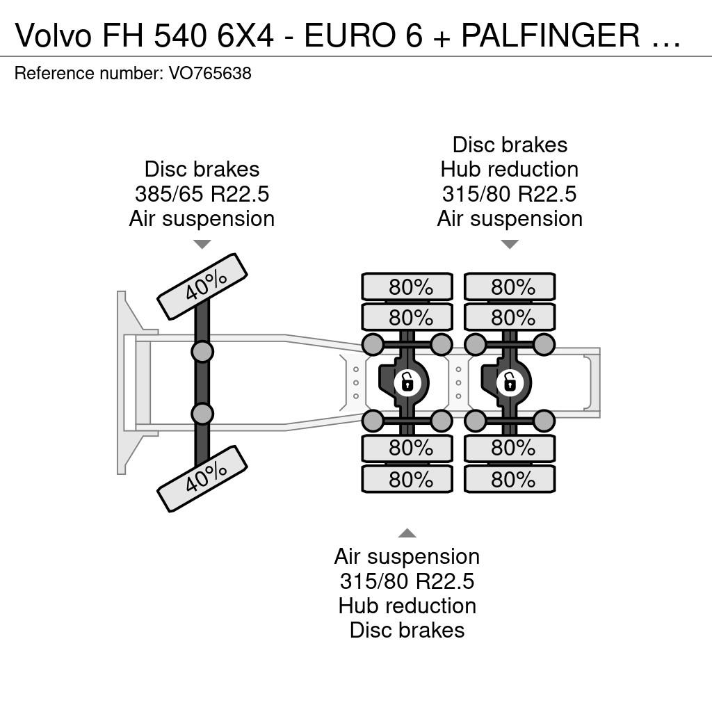 Volvo FH 540 6X4 - EURO 6 + PALFINGER EPSILON S260Z96 Tahače