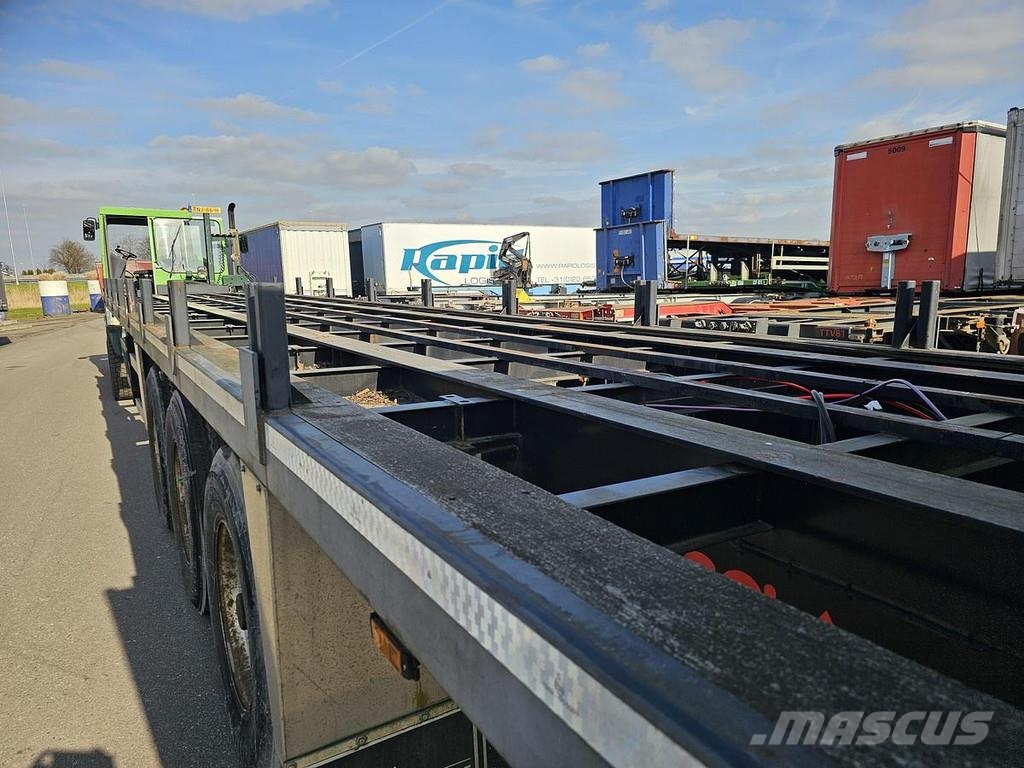 Burg BPO-12-27 ORXXX | 12.50 MTR | FOR GAS CONTAINERS | Valníkové návěsy/Návěsy se sklápěcími bočnicemi