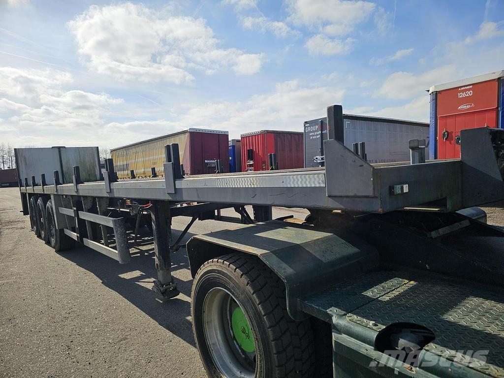 Burg BPO-12-27 ORXXX | 12.50 MTR | FOR GAS CONTAINERS | Valníkové návěsy/Návěsy se sklápěcími bočnicemi