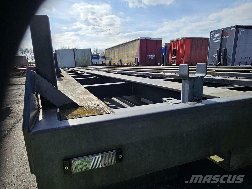 Burg BPO-12-27 ORXXX | 12.50 MTR | FOR GAS CONTAINERS | Valníkové návěsy/Návěsy se sklápěcími bočnicemi
