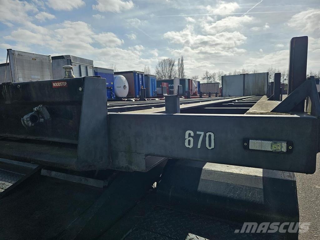 Burg BPO-12-27 ORXXX | 12.50 MTR | FOR GAS CONTAINERS | Valníkové návěsy/Návěsy se sklápěcími bočnicemi