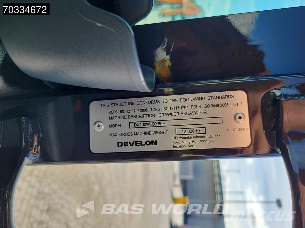 Develon DX85 R-7 A/C Minigraafmachines < 7t