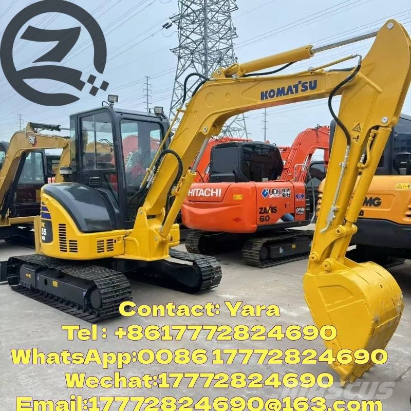 Komatsu PC 55 MR Mini ekskavatörler, 7 tona dek
