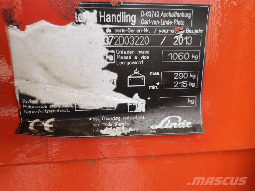 Linde L16 AP Ηλεκτρικά παλετοφόρα με ιστό