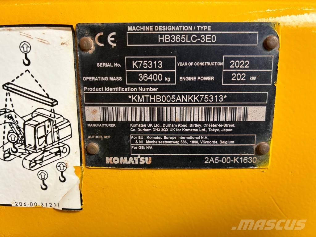 Komatsu HB 365 LC-3 Hybrid Bagri goseničarji