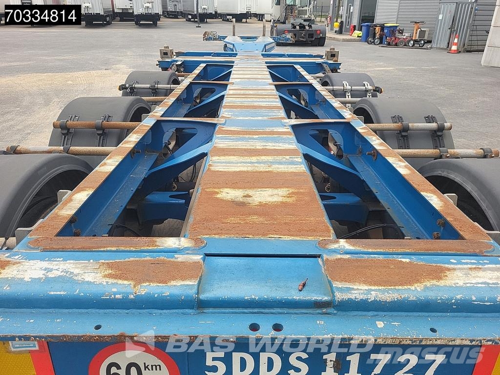 D-tec VCC-01 3 axles Mutli 45ft Lift Axle Konteinerveo poolhaagised