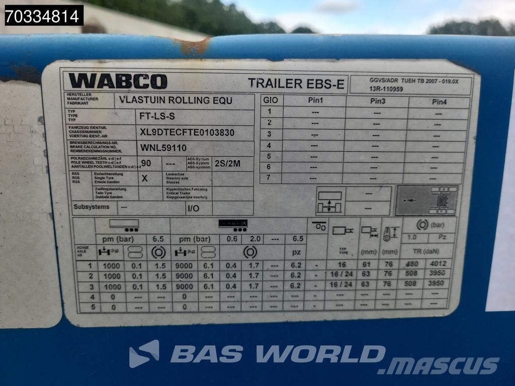 D-tec VCC-01 3 axles Mutli 45ft Lift Axle Konteinerveo poolhaagised