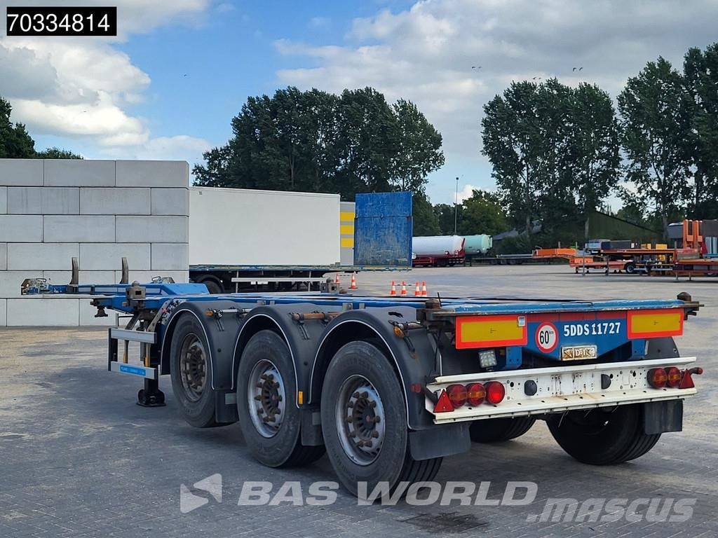 D-tec VCC-01 3 axles Mutli 45ft Lift Axle Konteinerveo poolhaagised
