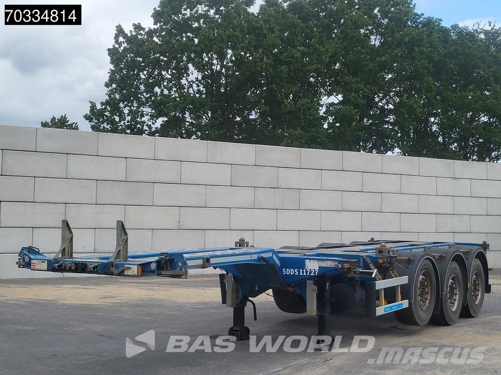 D-tec VCC-01 3 axles Mutli 45ft Lift Axle Konteinerveo poolhaagised
