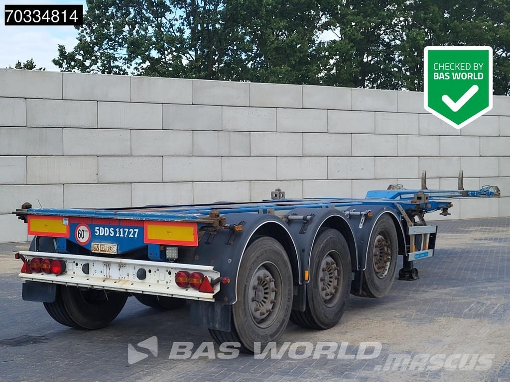 D-tec VCC-01 3 axles Mutli 45ft Lift Axle Konteinerveo poolhaagised