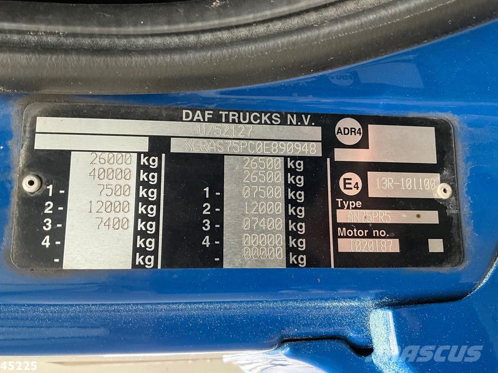 DAF FAN 75 CF 250 VDK 20m³ Camion dei rifiuti