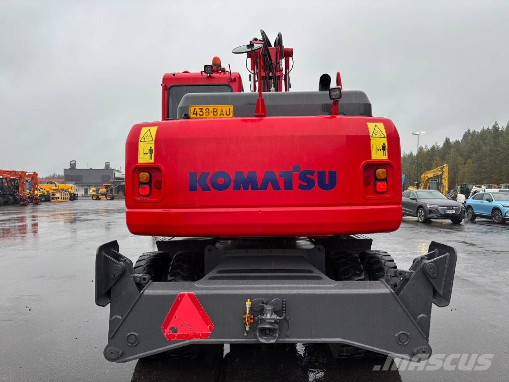 Komatsu PW 140-7 / Pyörittäjä, Rasvari, Uudet renkaat! Hjulgrävare