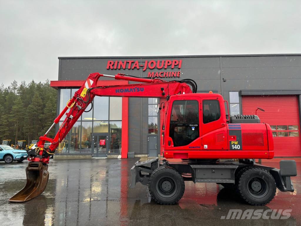 Komatsu PW 140-7 / Pyörittäjä, Rasvari, Uudet renkaat! Hjulgrävare