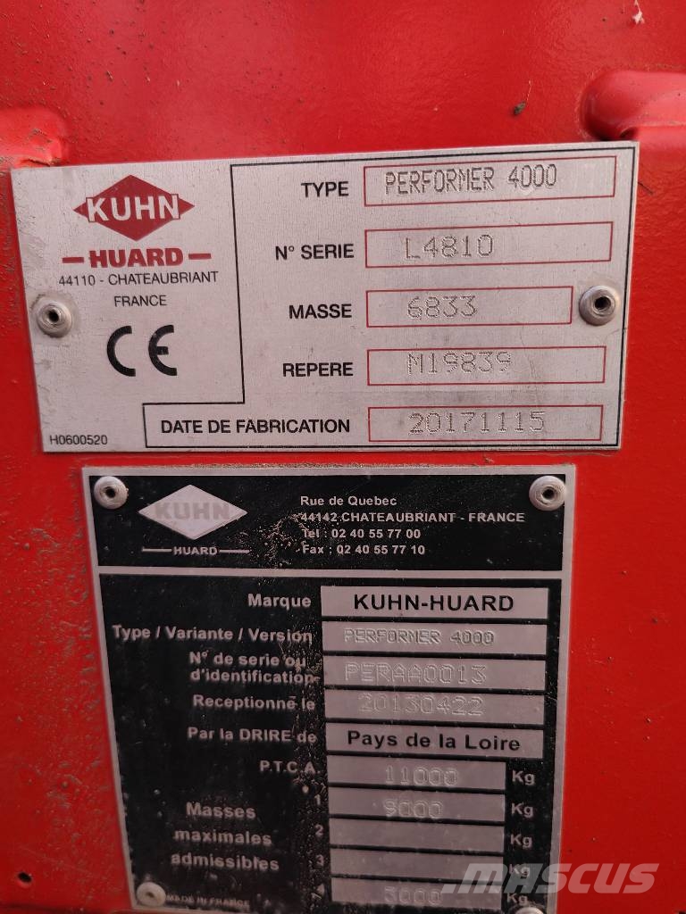 Kuhn PERFORMER 4000 Kultivaatorid