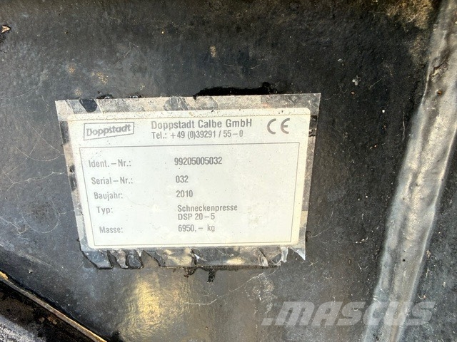 Doppstadt DSP 20-5 USED BIO PRESS Waste compressors
