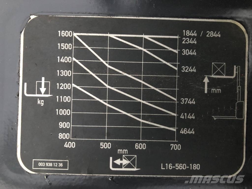 Linde L16 /372/ V-3173 OB 핸드 파레트 스태커