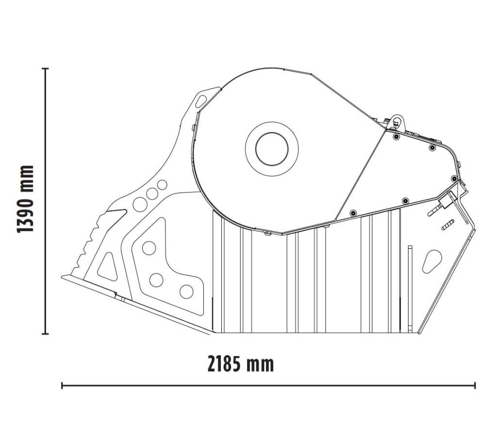 MB Crusher BF90.3 S4 Baldes de trituração