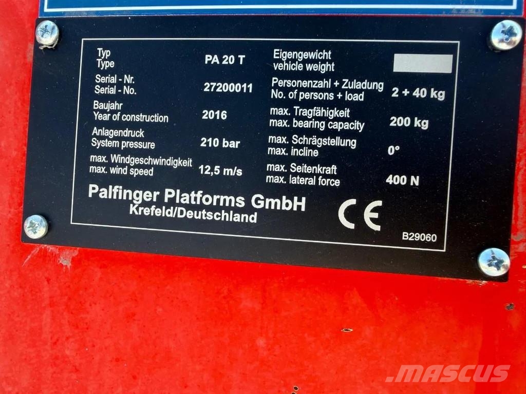 Nissan Cabstar CABSTAR PALFINGER HOOGWERKER 20 METER 35.1 المنصات الهوائية المثبتة على شاحنة