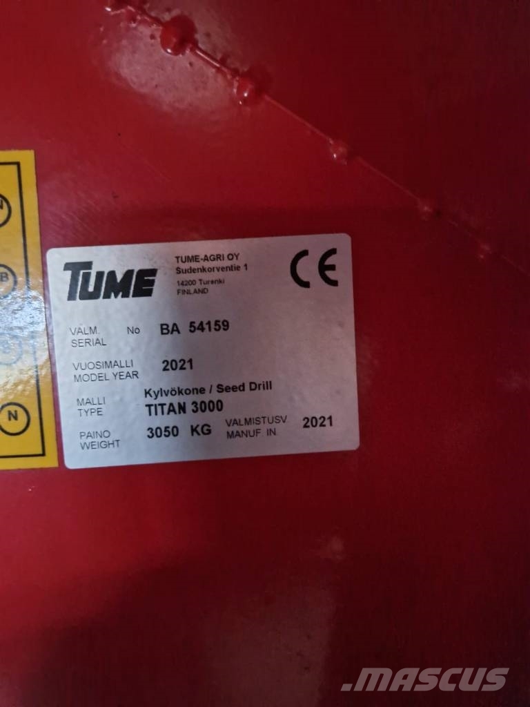 Tume Titan 3000 Kombine hububat mibzerleri