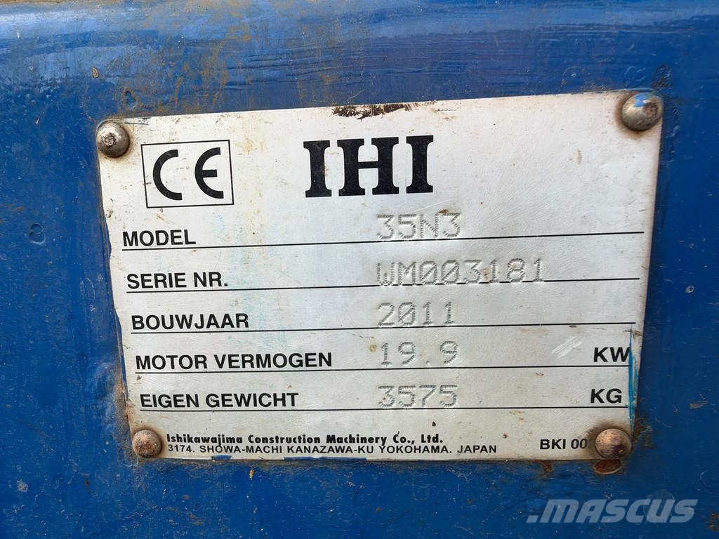 IHI 38N minigraver Mini bagri <7t
