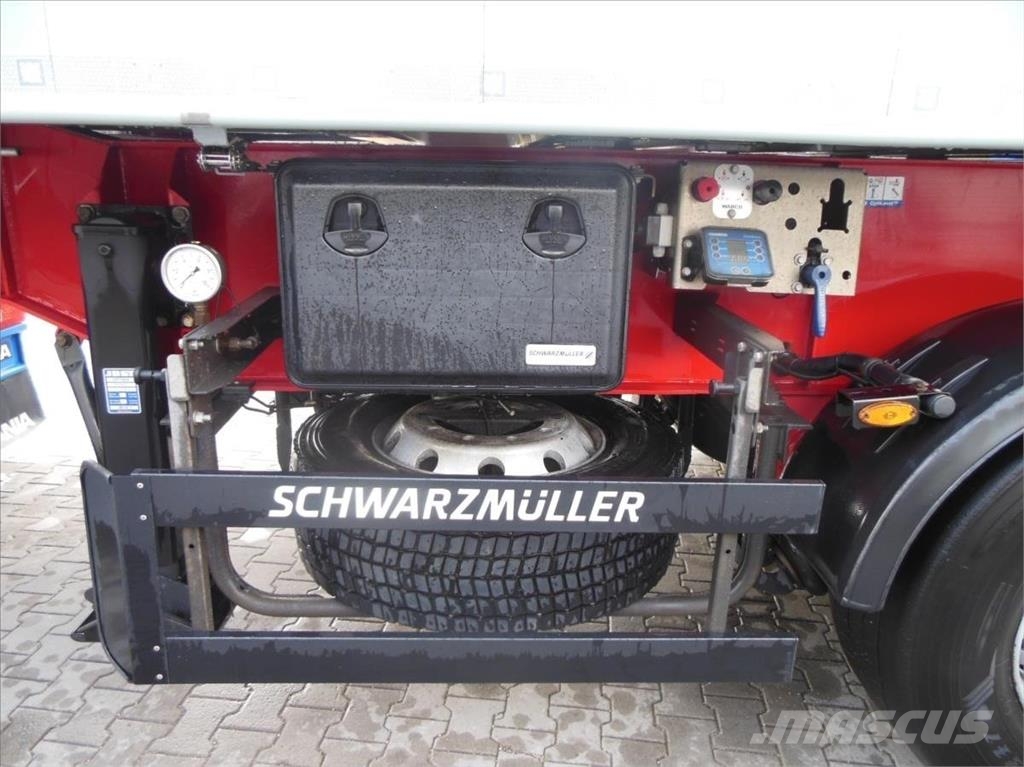 Schwarzmüller KIS 3/E, SAF, 49m3, Nápravy 9t Billenő félpótkocsik