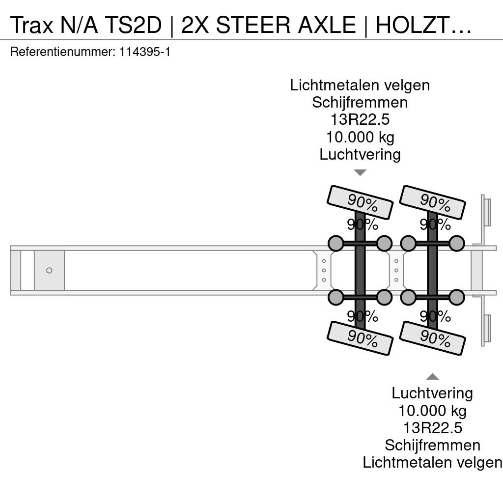 Trax N/A TS2D | 2X STEER AXLE | HOLZTRANSPORTER | TIMBE Polprikolice za debla