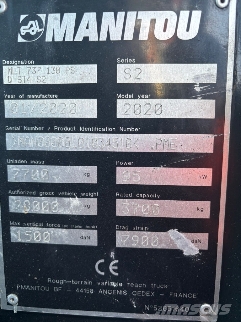Manitou MLT 737-130 PS Elite Teleszkópos mezőgazdasági rakodók