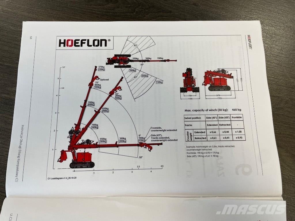 Hoeflon C 1 E Mini cranes