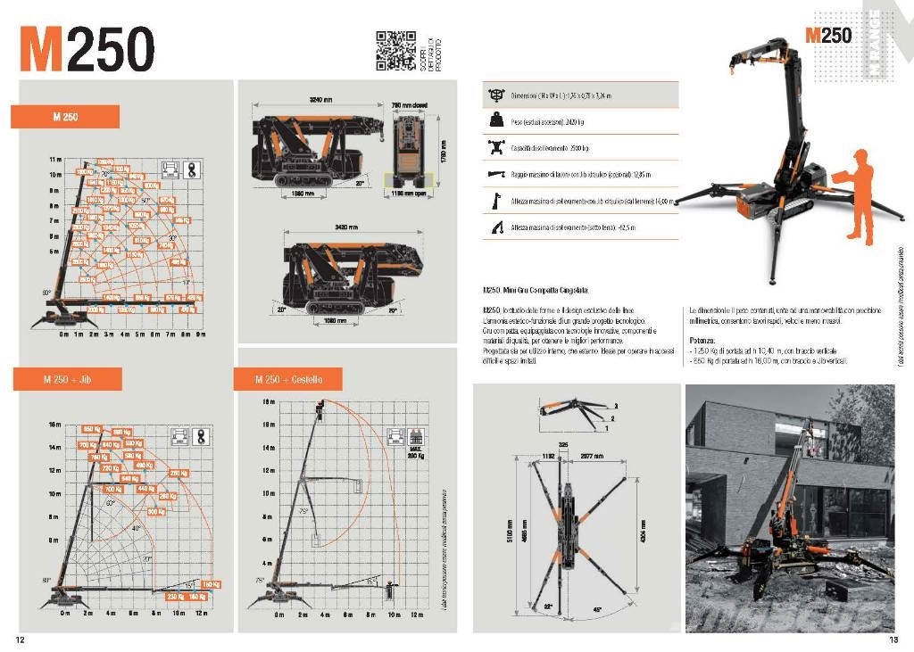 BG Lift M250 Paletli vinçler