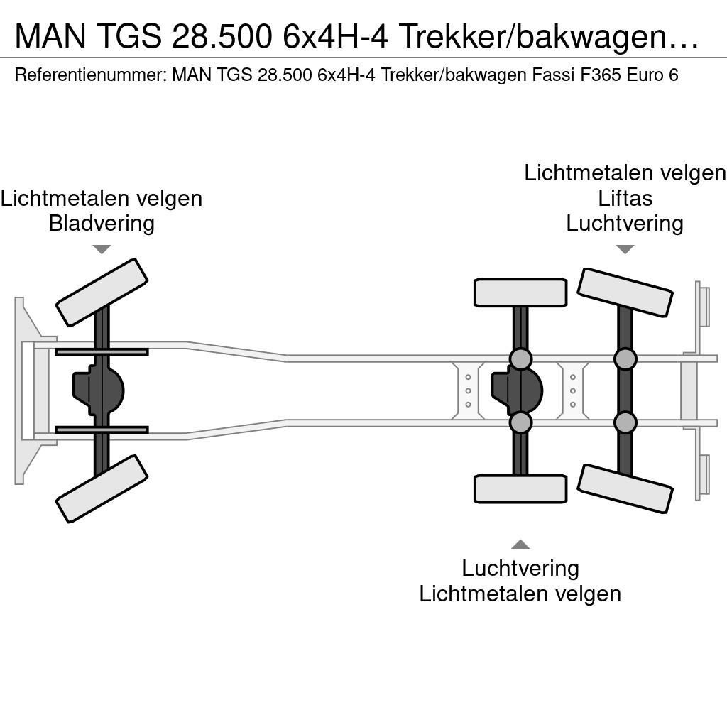 MAN TGS 28.500 6x4H-4 Trekker/bakwagen Fassi F365 Euro Gru per tutti i terreni