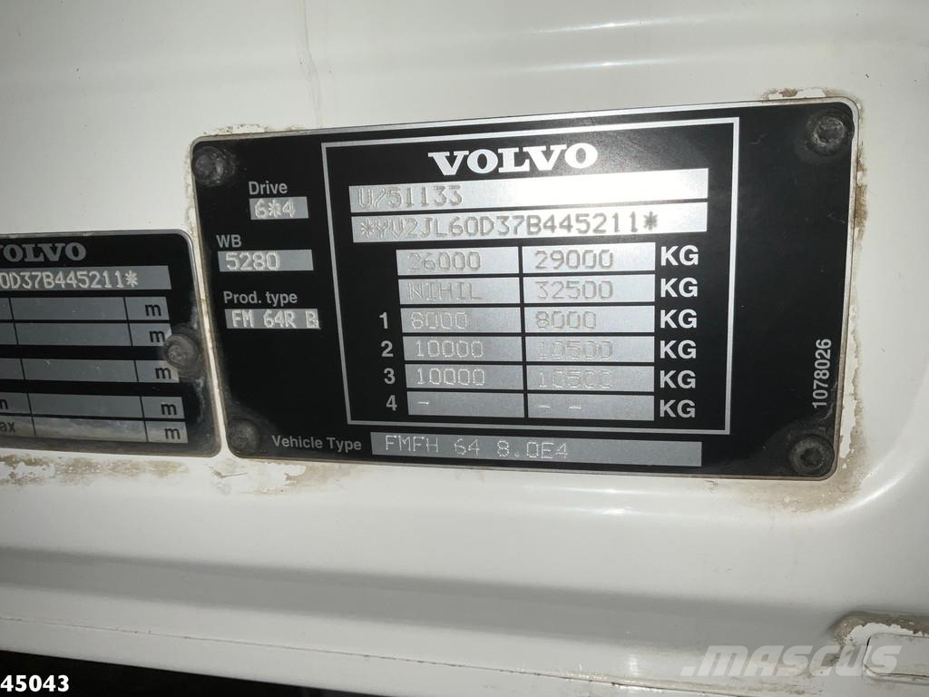 Volvo FM 340 6x4 7m³ Combi kolkenzuiger Just 159.037 km! Saug- und Druckwagen