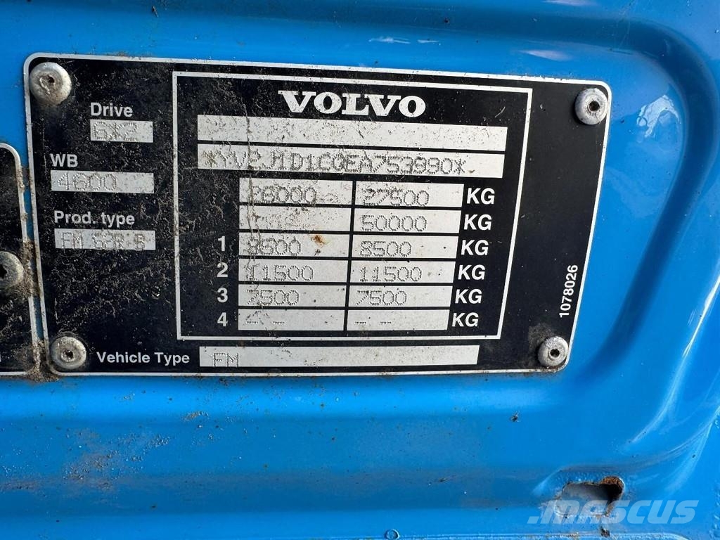 Volvo FM 330 6X2 EURO 5 KIPPER + FASSI F80A.0.22 Savivarčių priekabų vilkikai