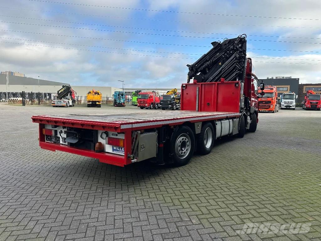 DAF CF 85.410 8x2 Hiab 1055-8+Fly jib Euro 5 A/T 크레인