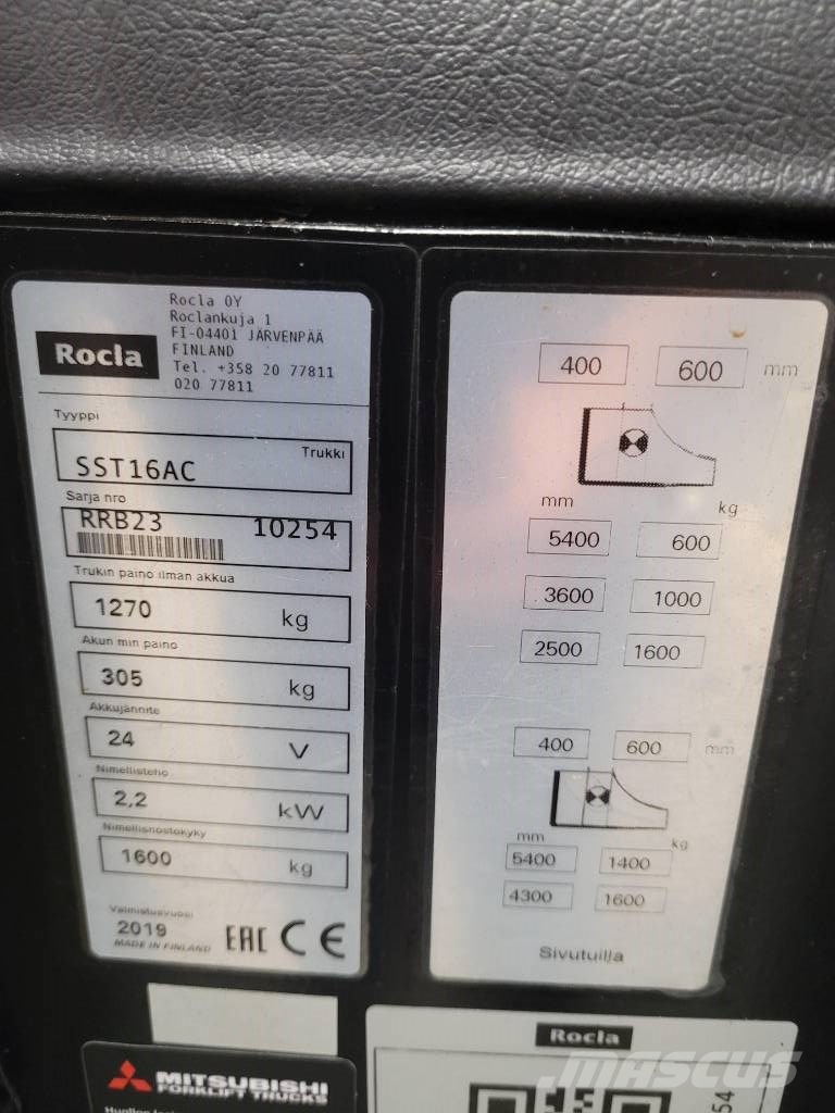 Rocla SST 16 AC / MYYTY Ajettavat pinoamisvaunut