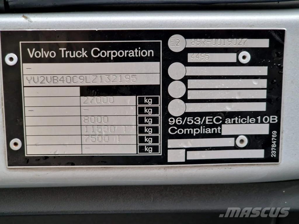Volvo FE Electric - 6x2*4 - BDF - Ful air - 100% Electri Camiones con gancho