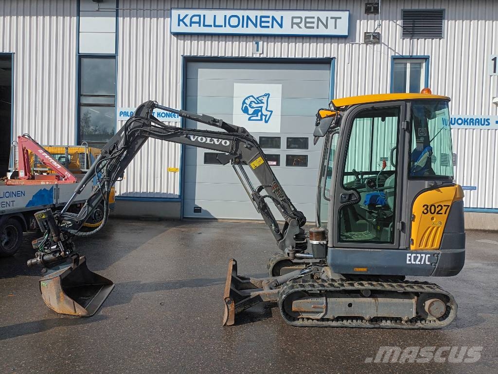 Volvo EC 27 C myös vuokraus Mini ekskavatörler, 7 tona dek