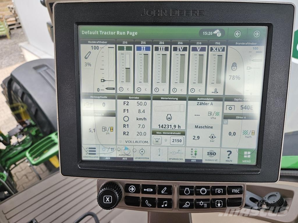 John Deere 7250R Tratores Agrícolas usados